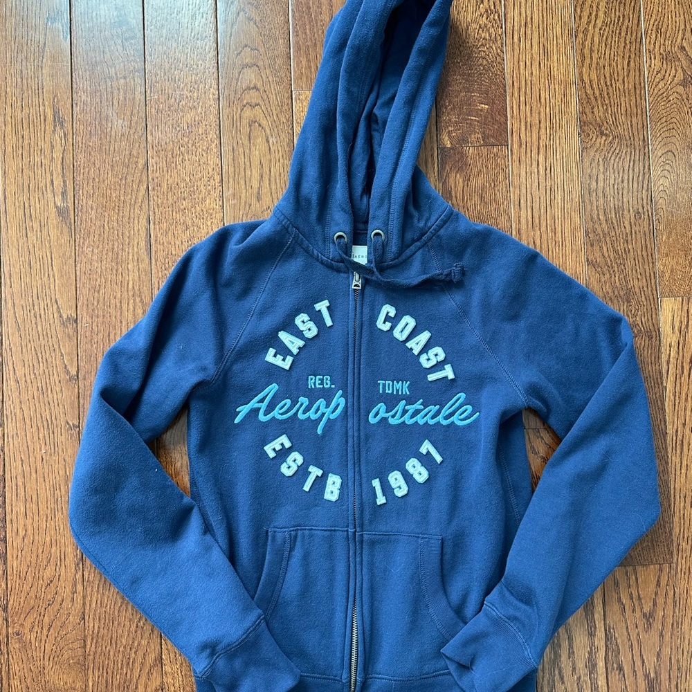 Aeropostale Deep Blue Fleece Hoodie